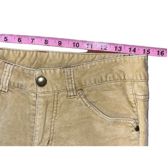 Athleta Corduroy Pants Women's Size 6T Mid Rise Stretch Bootcut 5 Pockets Tan - Picture 7 of 9